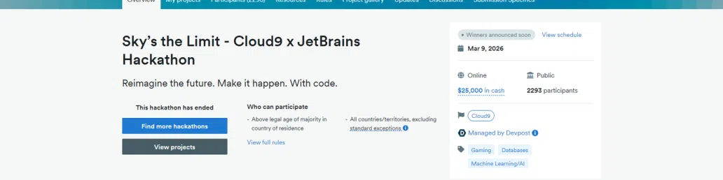 Cloud9 x JetBrains Hackathon | Cloud9 Esports